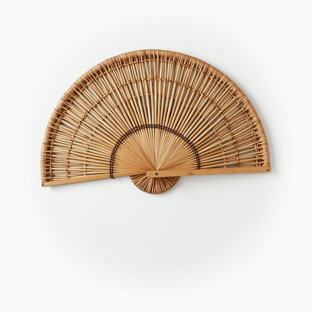Handmade Rattan Wall Fan