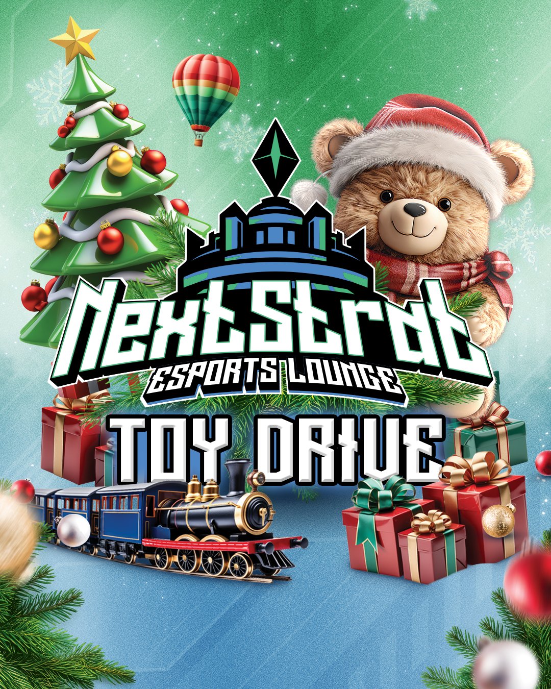 NextStrat Esports Lounge Toy Drive