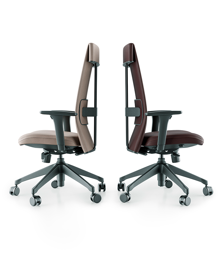 Miniatura: LEEF D45101BK/CECCR SILLA GIRATORIA