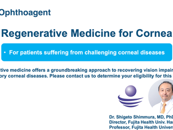 Regenerative Medicine for Cornea