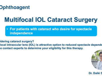 Multifocal lens cataract surgery in Japan