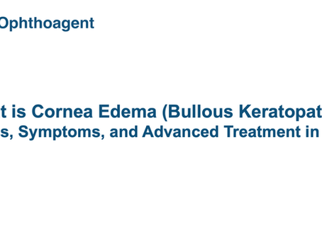 What is Cornea Edema (Bullous Keratopathy)?