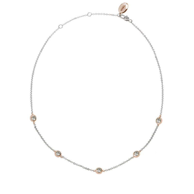 SUNLIGHT GIROCOLLO IN ACCIAIO CON CRISTALLI REF. TJ2624