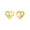 Miniatura: BREIL BIG HEART ORECCHINI IN ACCIAIO COLOR ORO REF. TJ3692