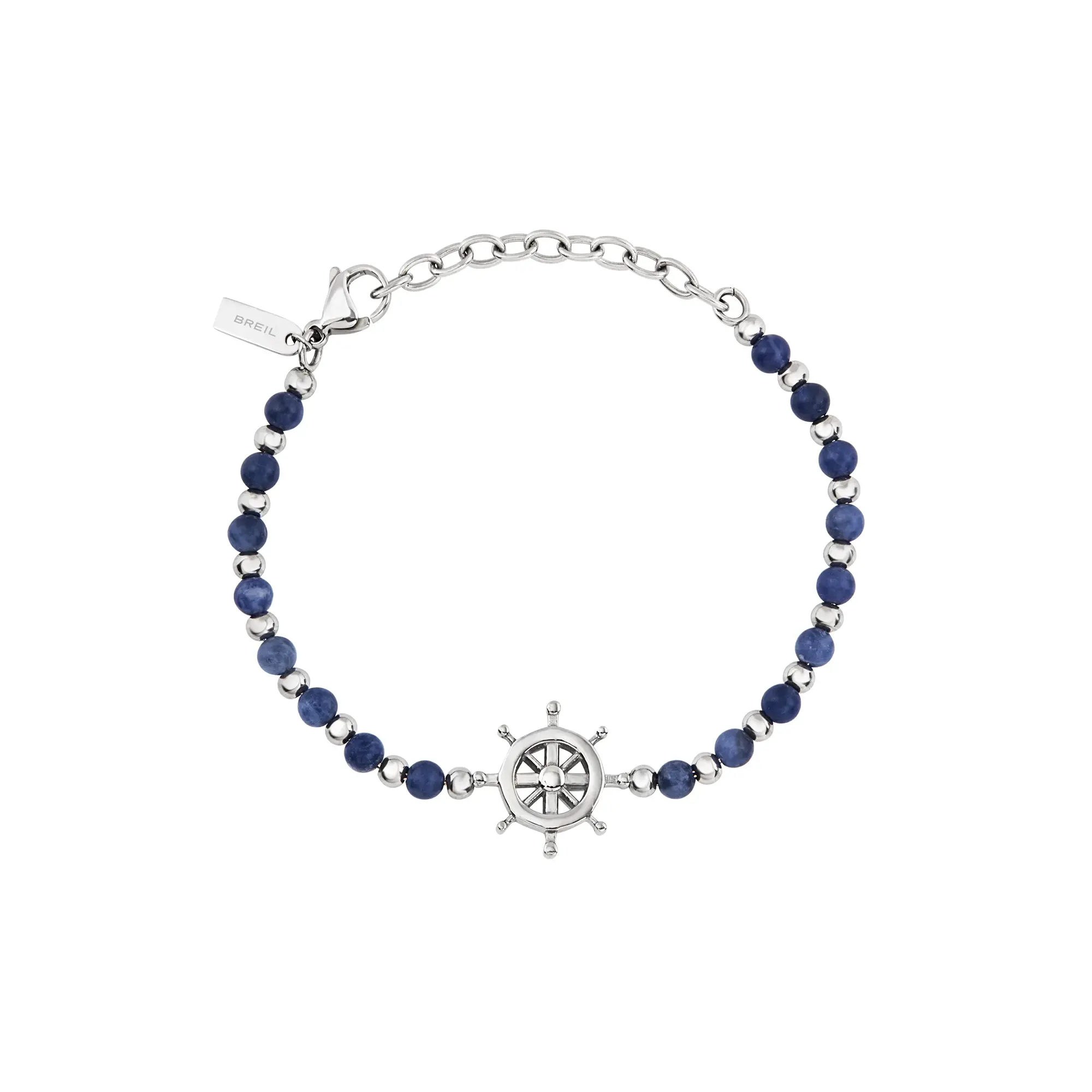 BREIL SOUND WAVE BRACCIALE IN ACCIAIO E SODALITE REF. TJ3587