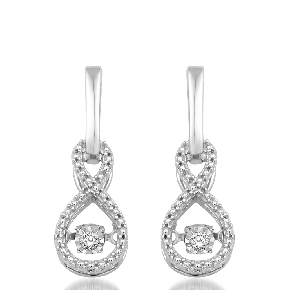 Glittering Stars™ Sterling Silver Earrings randallsjewelry