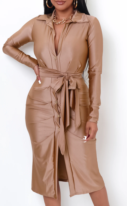 Thumbnail: Lexi Rose Gold Midi Dress