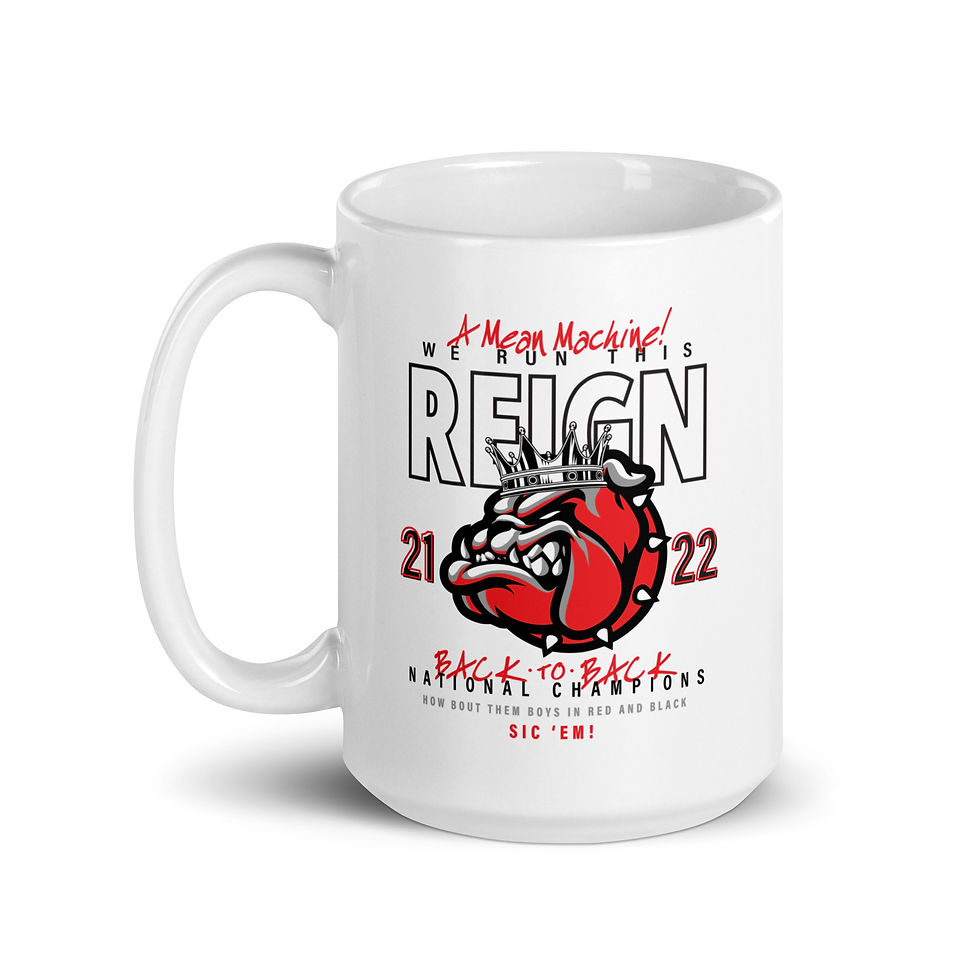 Thumbnail: Back to Back White glossy mug