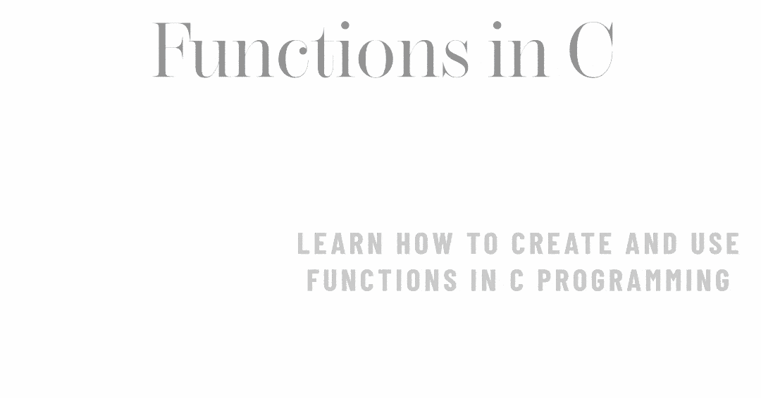 Mastering Functions in C-min-min