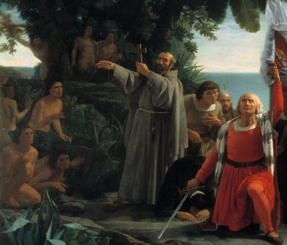 Cristóbal Colón busca agua en Puerto Rico