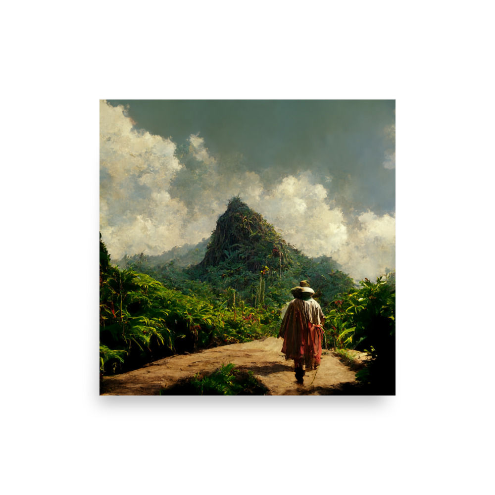 Desde el monte (10"x10")