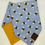Thumbnail: Blue Happy Bees with Mustard Yellow Bandana