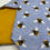 Thumbnail: Blue Happy Bees with Mustard Yellow Bandana