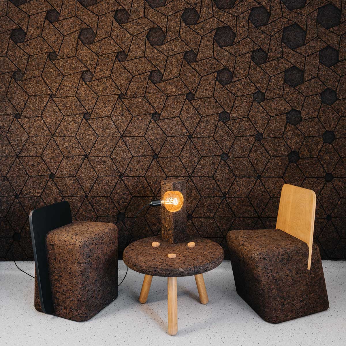 3d wall panels italia CORK PANELS