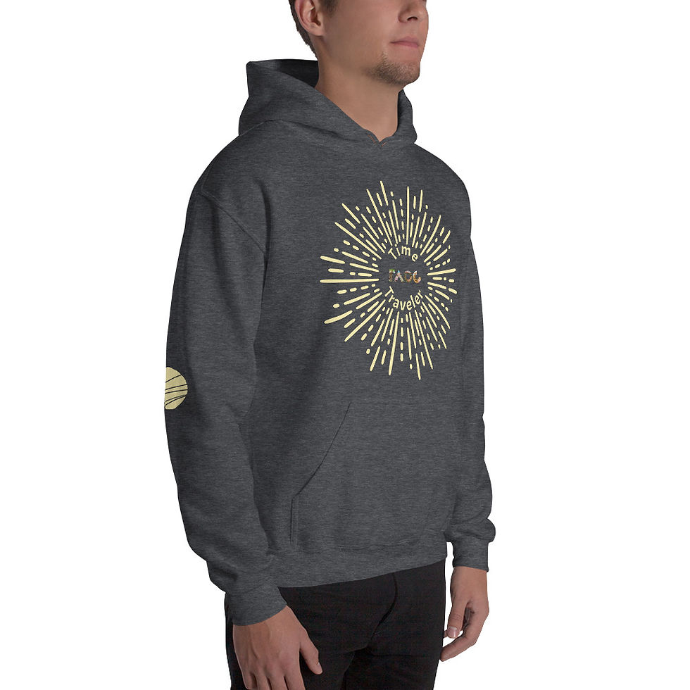 Thumbnail: Adult Unisex Hoodie - Time Traveler Y Text