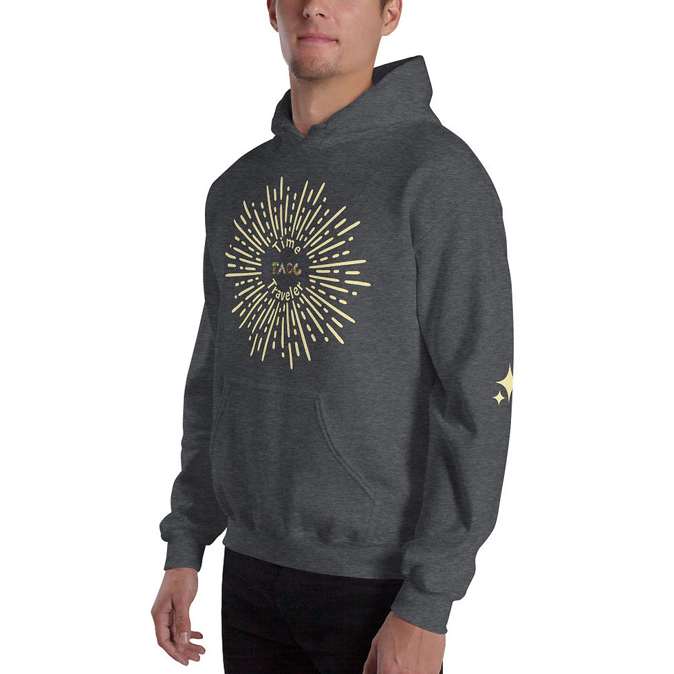 Thumbnail: Adult Unisex Hoodie - Time Traveler Y Text