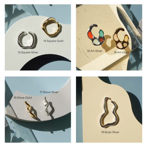 アクセサリー mofumoku. Sax Milk & Metal Earcuff Set | SALAH