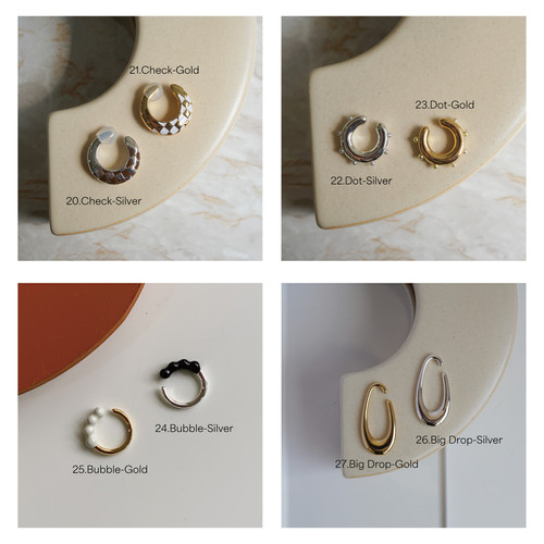 Sax Milk & Metal Earcuff Set | SALAH