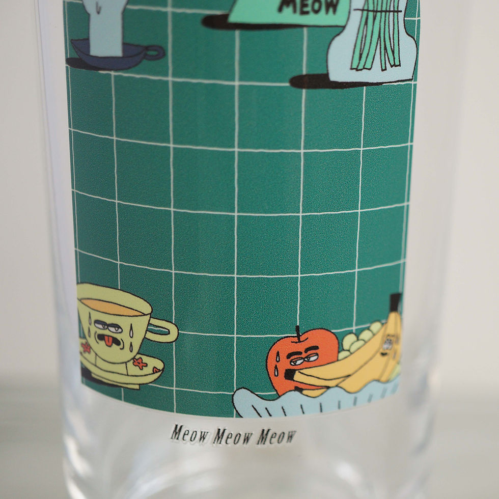 サムネイル： 【YUKO MATOBA】Cat Glass