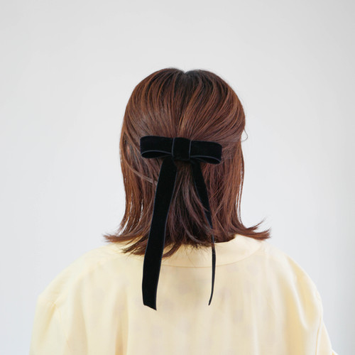 Velvet Ribbon Barrette | SALAH