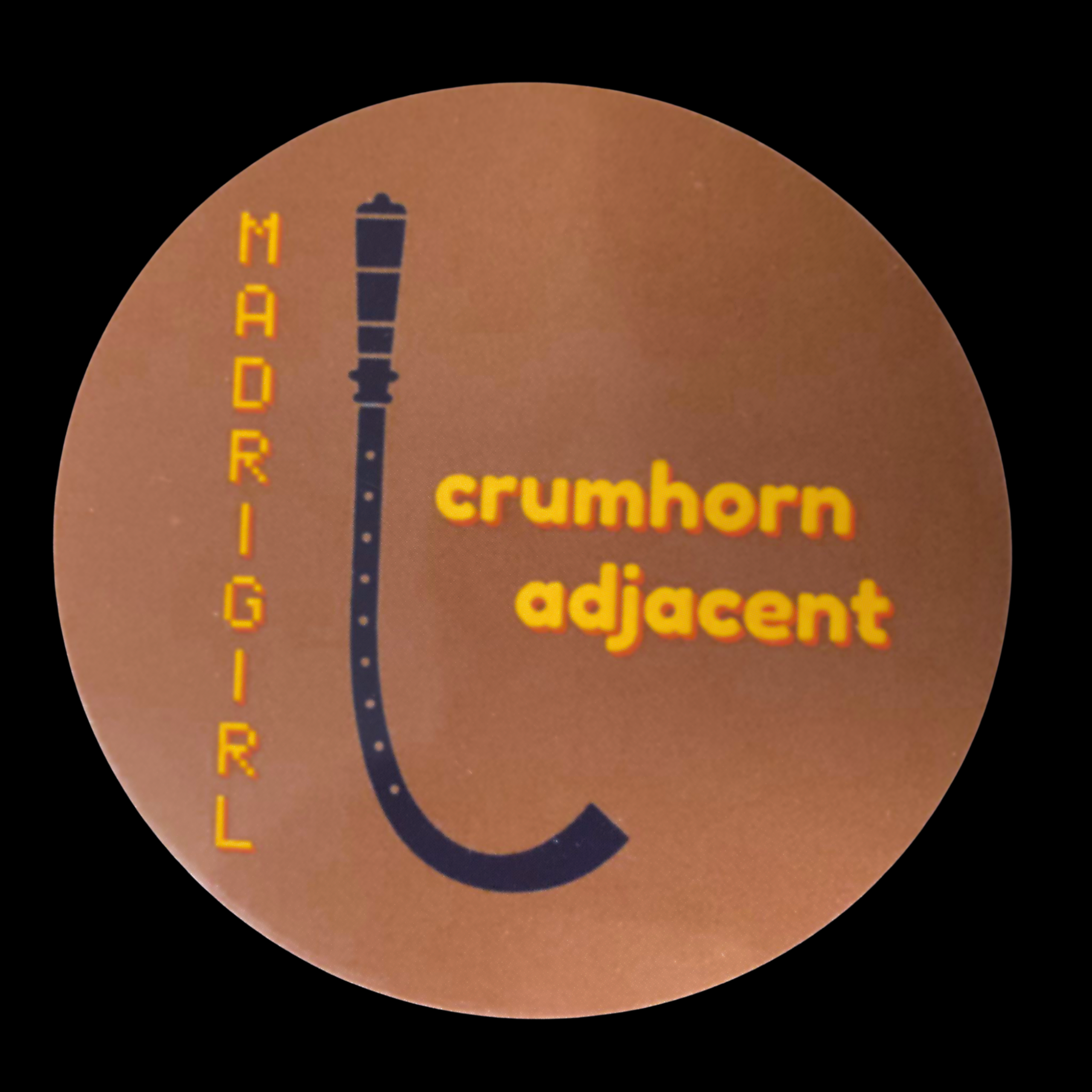 crumhorn adjacent | vinyl sticker