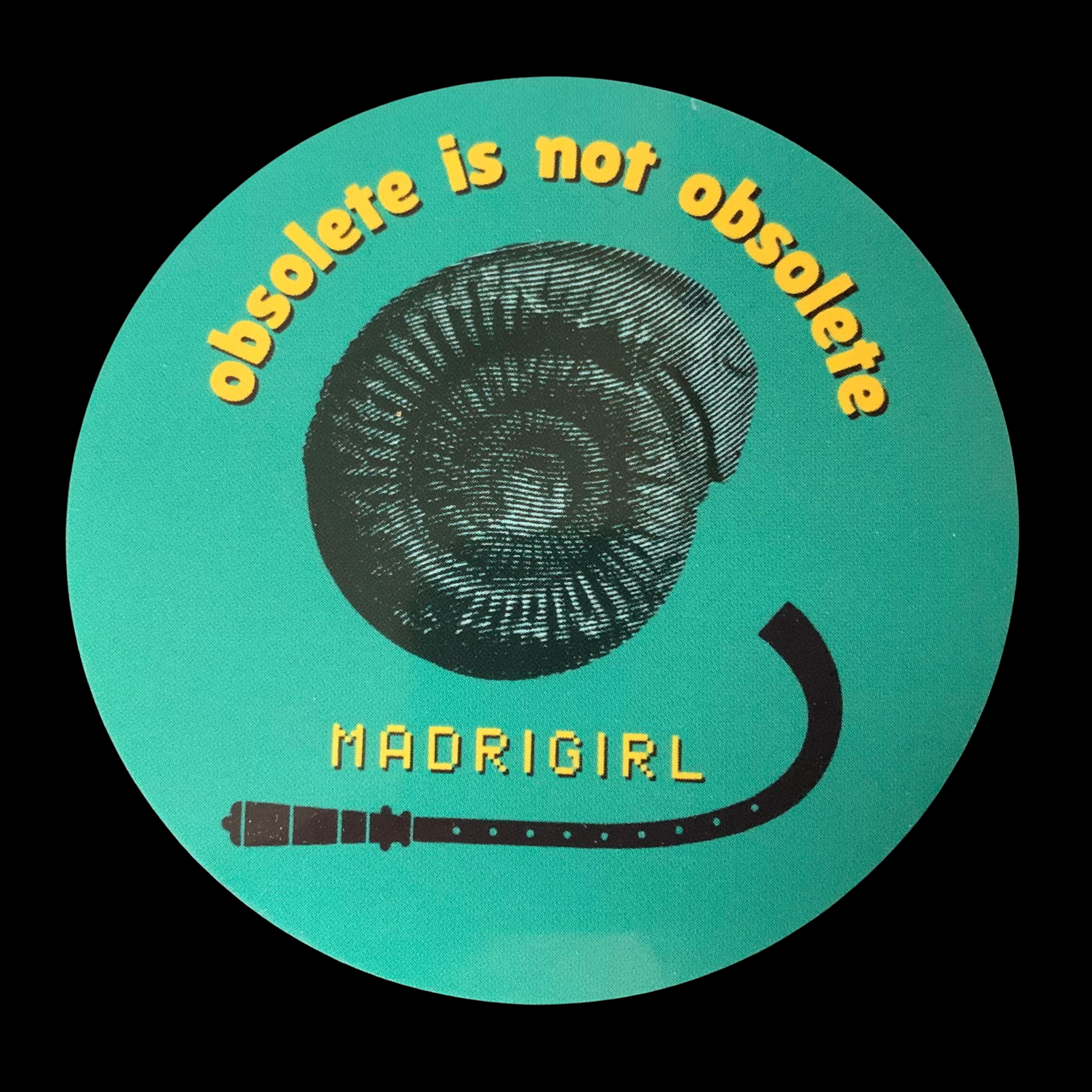 obsolete is not obsolete | vinyl sticker