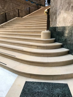 PARIS Galeries Lafayette Champs-Élysées Beige Stone for Staircase and Floor