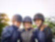 An equestrian team is more like family. Portrait of a group of young friends going horseba