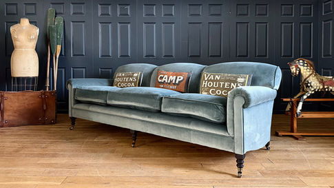 Davenport Sofa in British Cotton Velvet