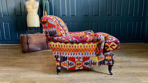 Woodsmoor Armchair in Anatolian Kilim