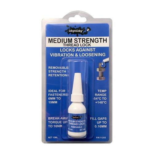 Adhering to Quality! MEDIUM STRENGTH THREAD LOCK 10ML ICKYSTICKY