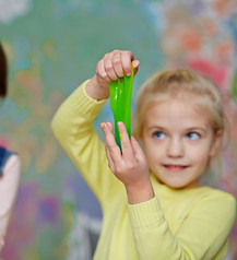 Kids Playing Slime