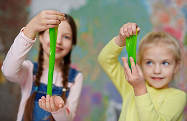 Kids Playing Slime