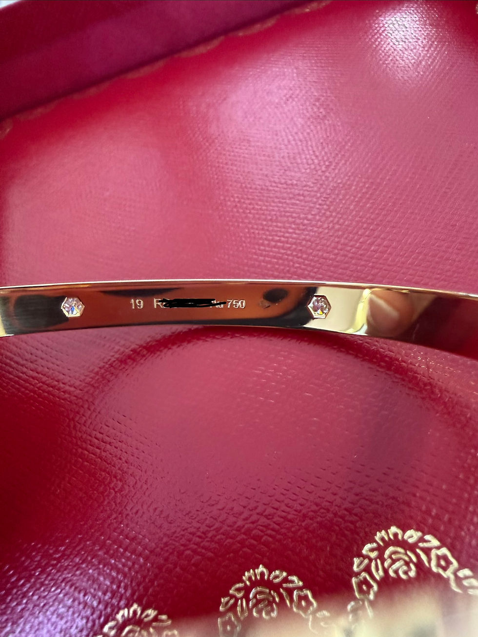 Thumbnail: Cartier Love Bracelet, Classic Size, Size 19 in 18k Yellow Gold, 4 Diamonds