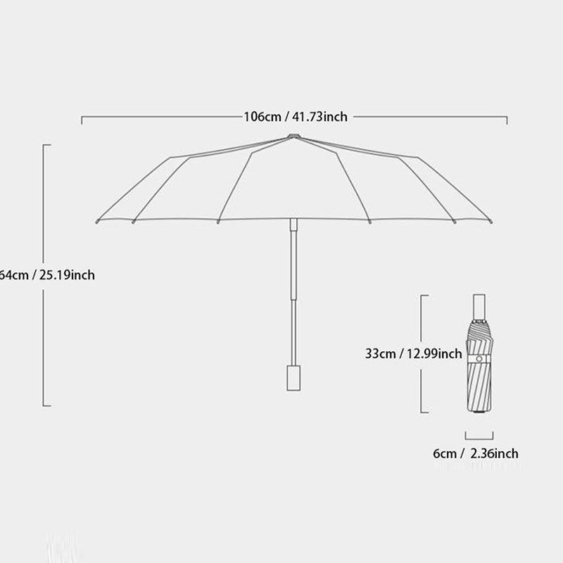 Thumbnail: Reinforced 24-Bone Umbrella, Men's Business Strong And Durable Wind-resistant Um