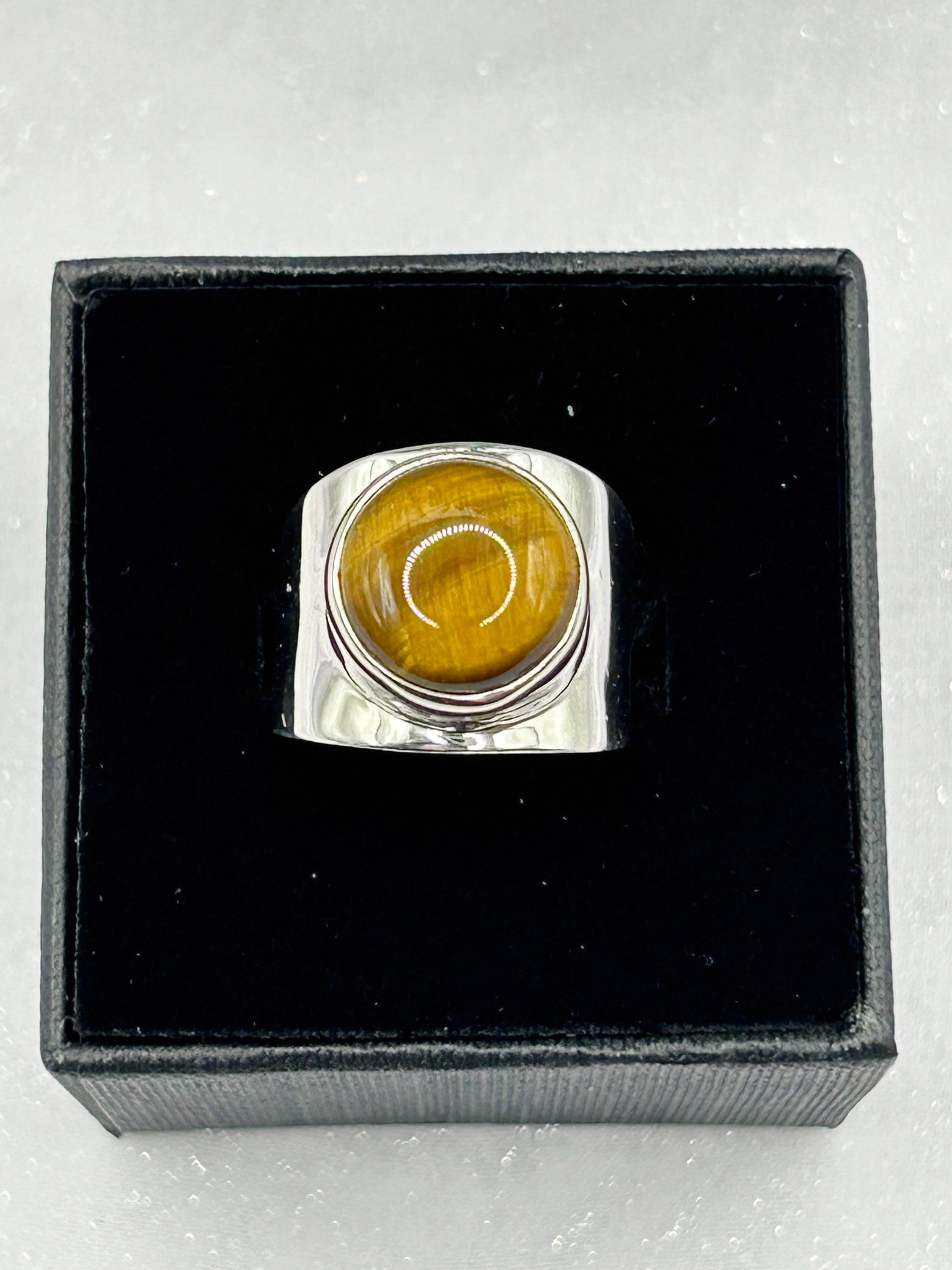 Sterling Silver Tigers Eye Ring 