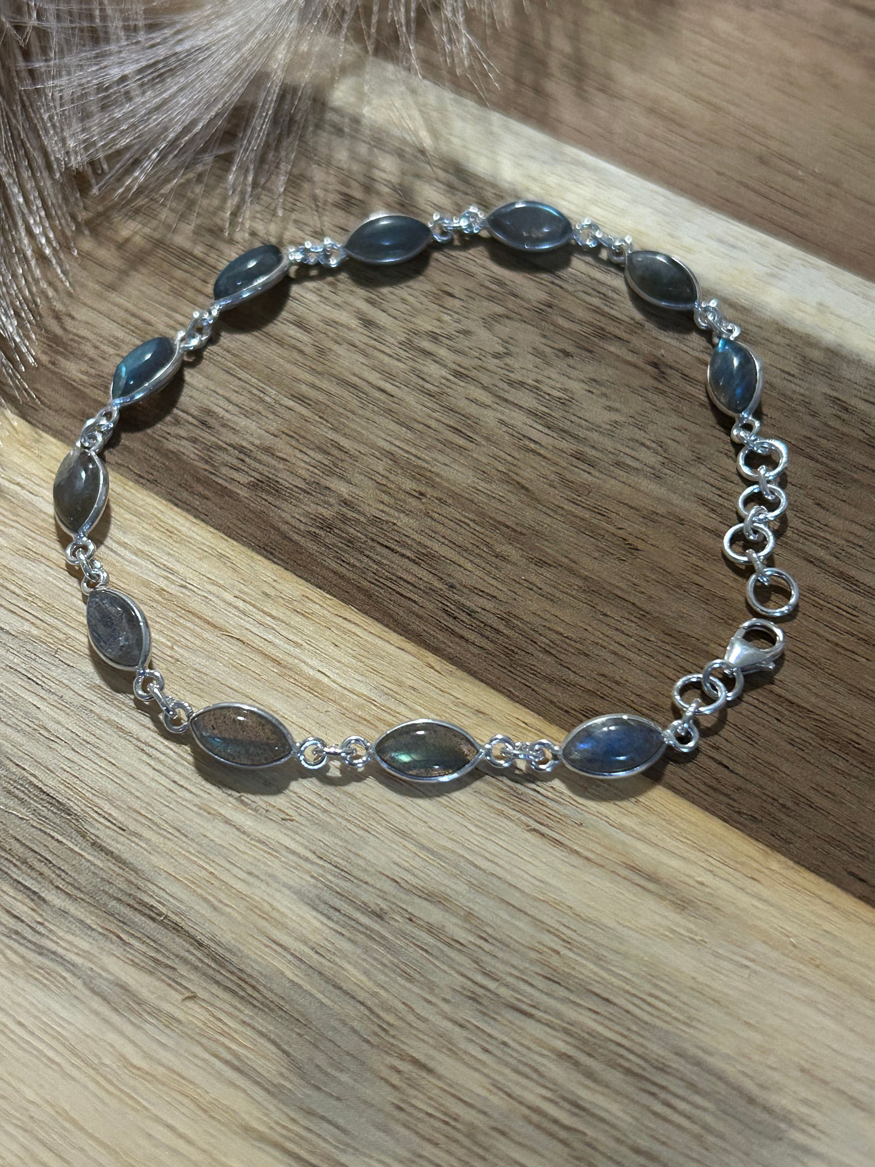 Sterling Silver Labradorite Bracelet