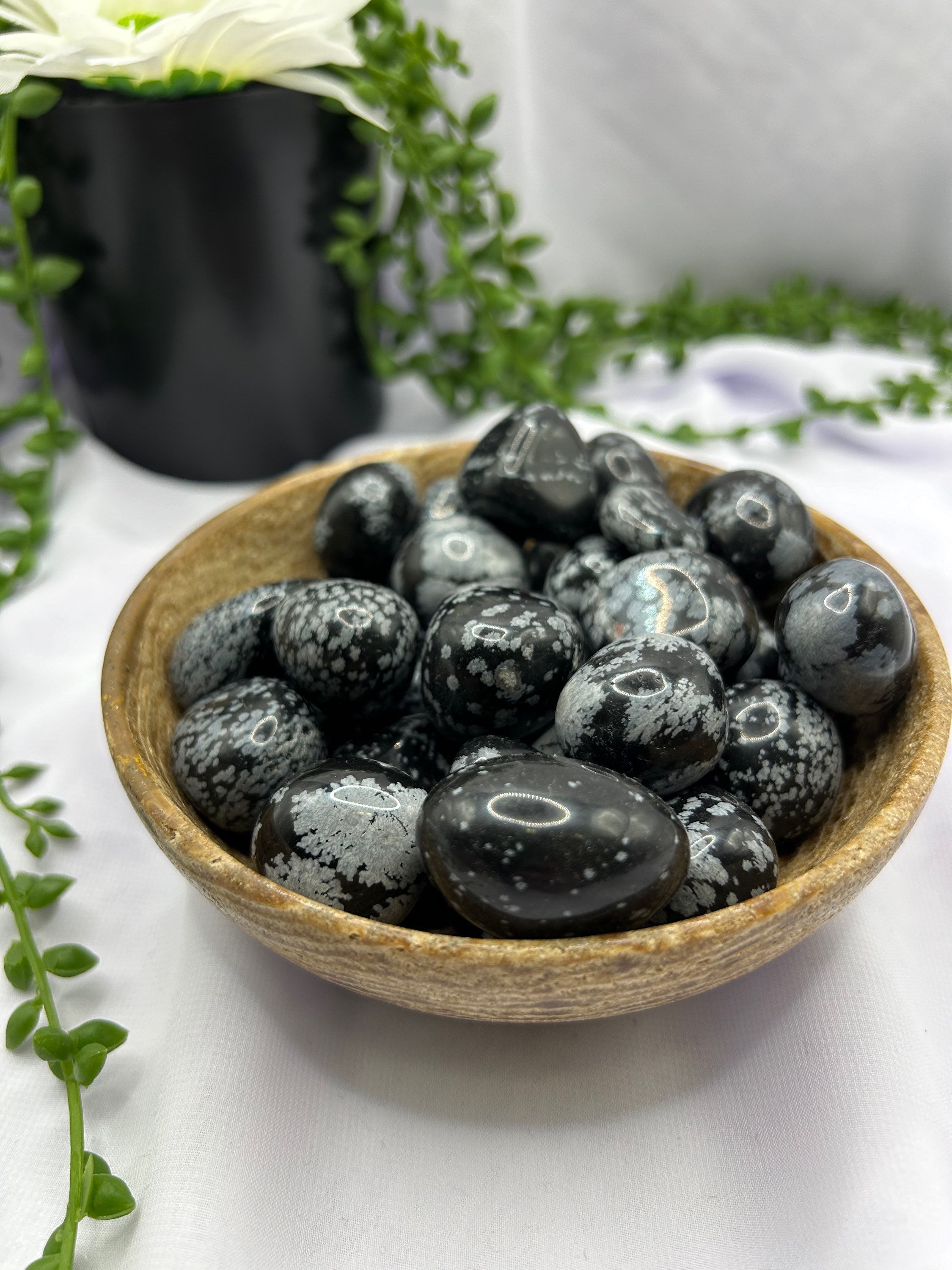Snowflake Obsidian Tumblestone