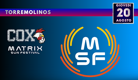 cox matrix sun festival, torremolinos 20 agosto 2026