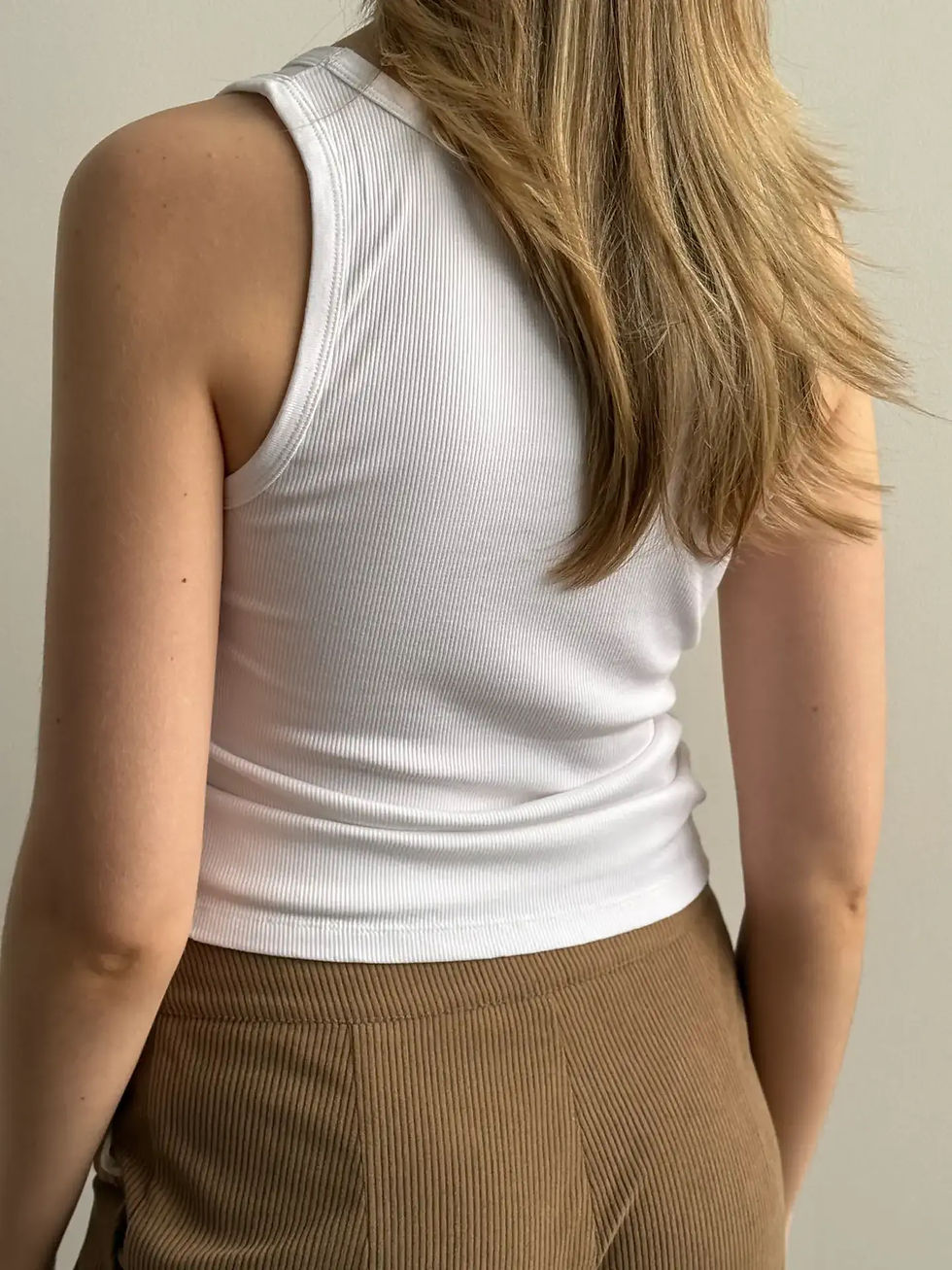 Прев'ю: Майка базова рубчик  біла 