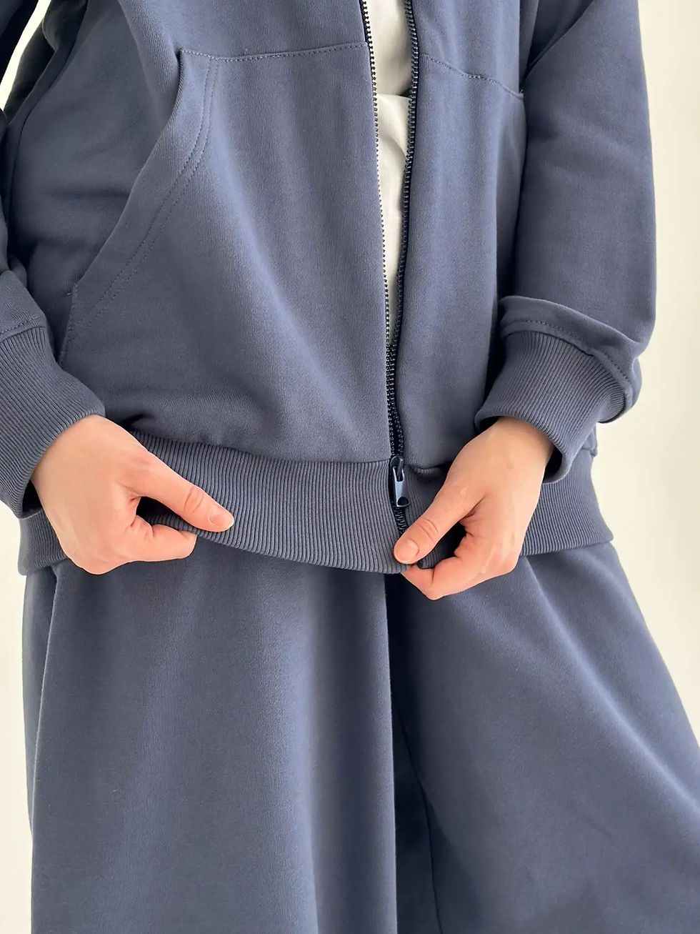 Прев'ю: Бавовна кофта з капюшоном на блискавці трикотаж 3-х. нитка 