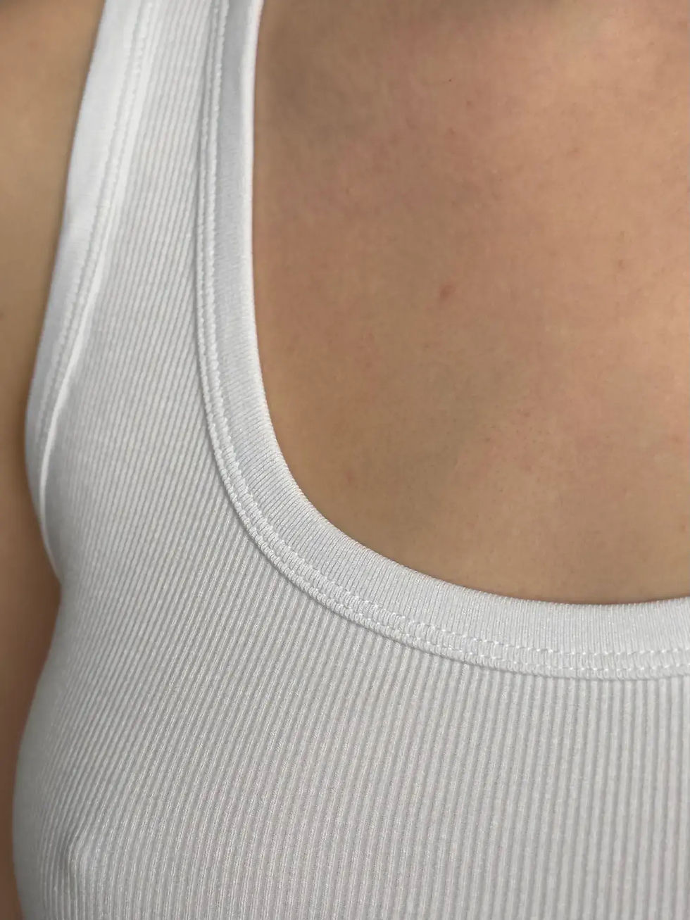 Прев'ю: Майка базова рубчик  біла 