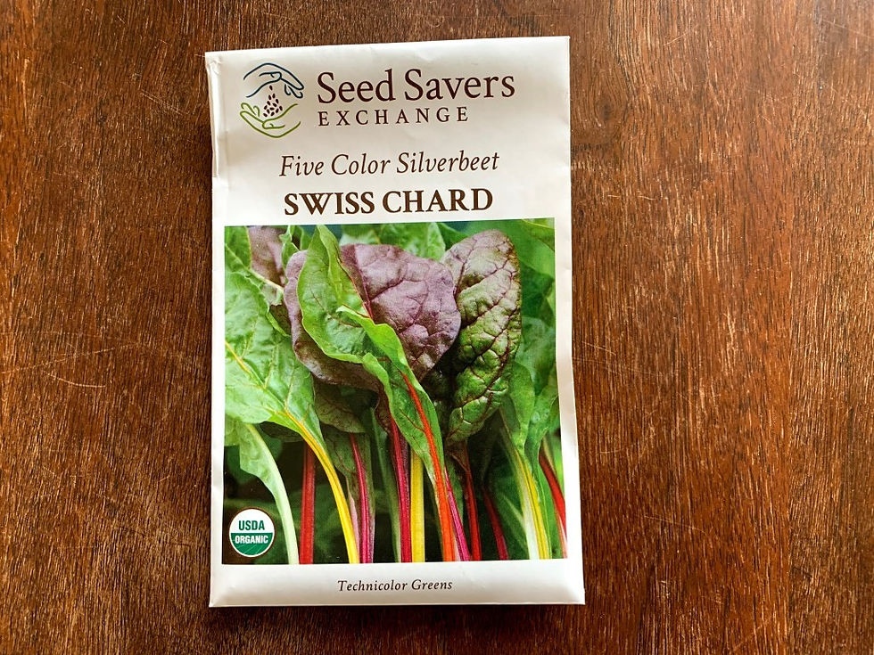 swiss chard seed packet