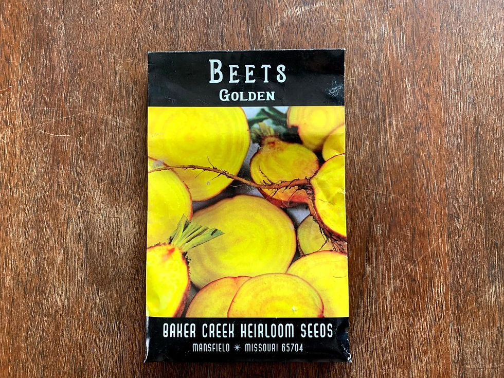 golden beets seed packet