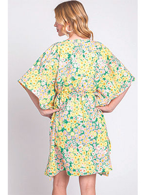 Thumbnail: Flower Print Drawstring Wearable