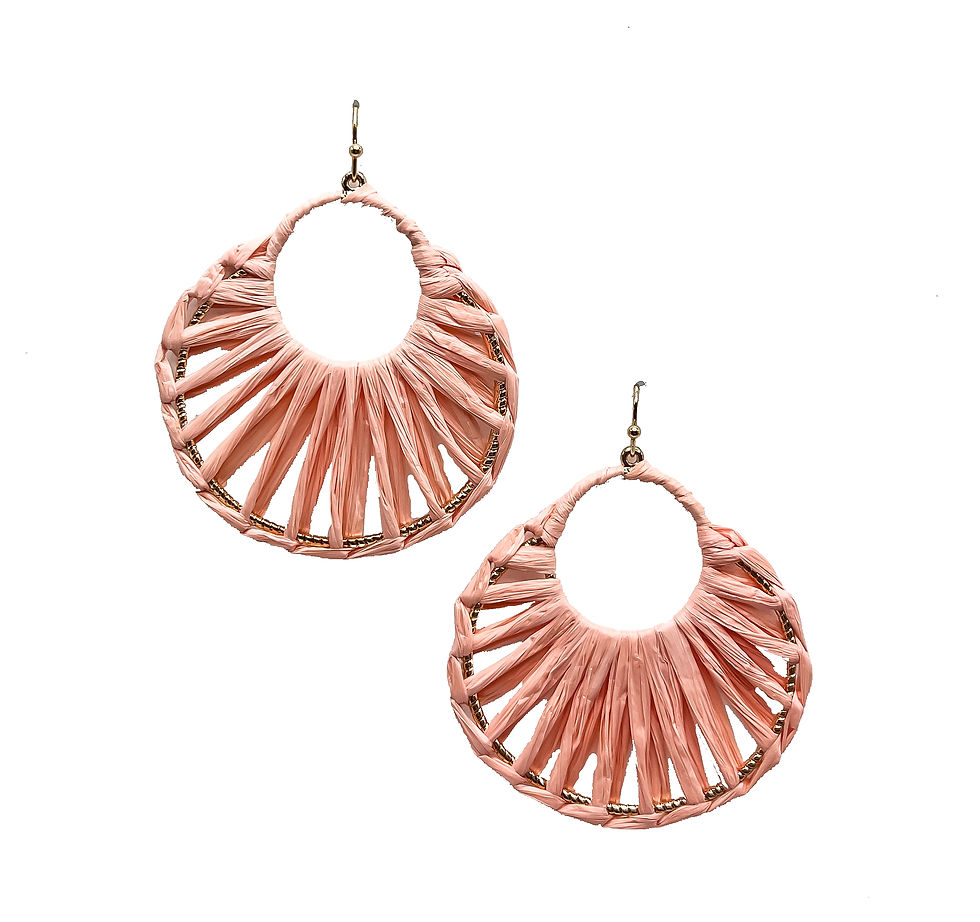 Thumbnail: Rattan Dangle Earrings