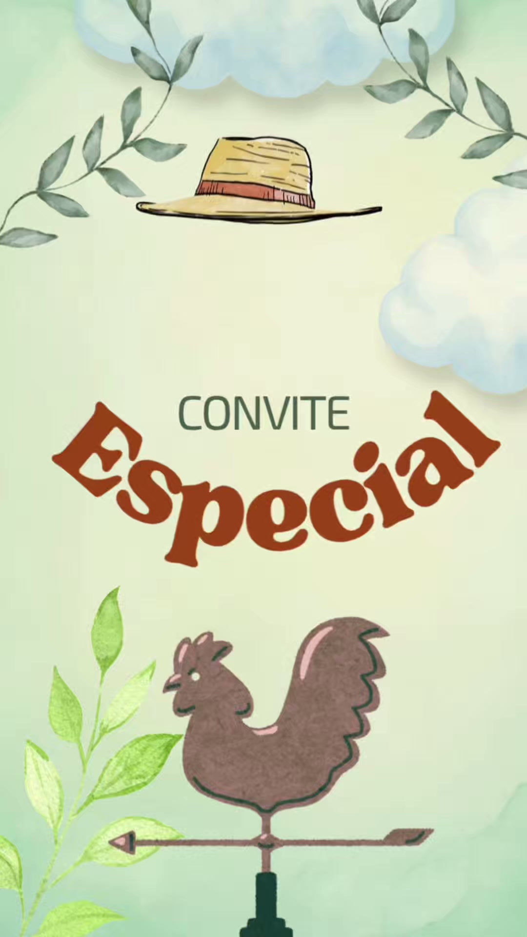 Convite Infantil Tema Fazendinha - VÍDEO