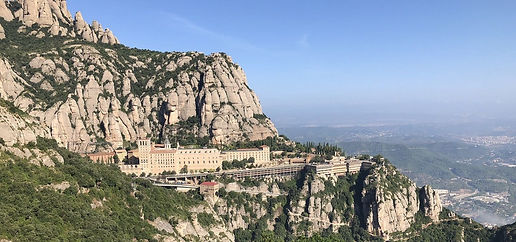 View of the Montserrat Monastery from Cross of St. Michael