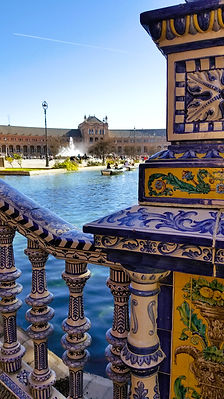 Plaza de Espana tiled bridge