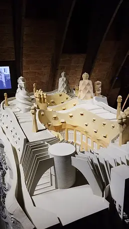 Casa Mila rooftop model